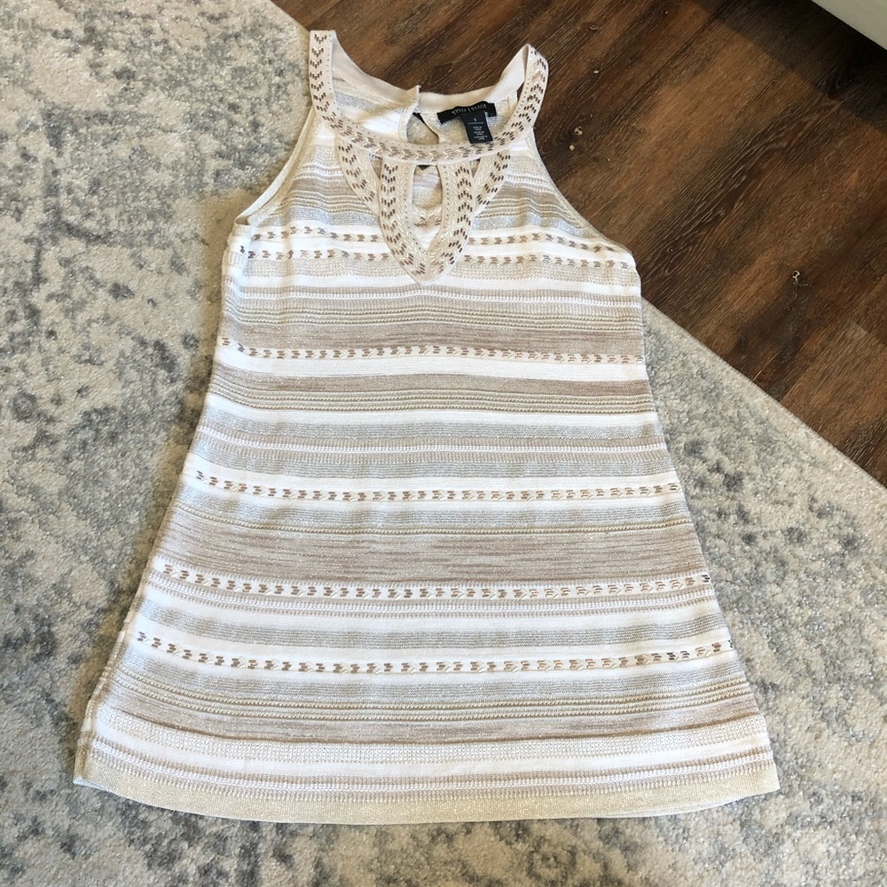 White House Black Market beaded tank top ✨✨